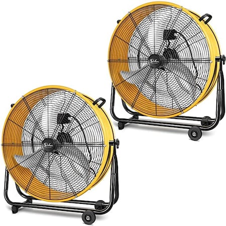 Simple Deluxe Heavy Duty Industrial Drum Fan, 24 in Blade Dia HIFANXDRUM24X2